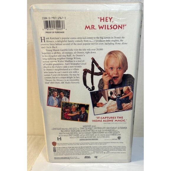 Dennis The Menace 1993 VHS Family Comedy Movie Warner Bros - Picture 4 of 5
